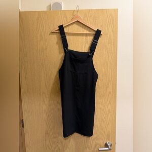 Vintage Black Pinafore Dress